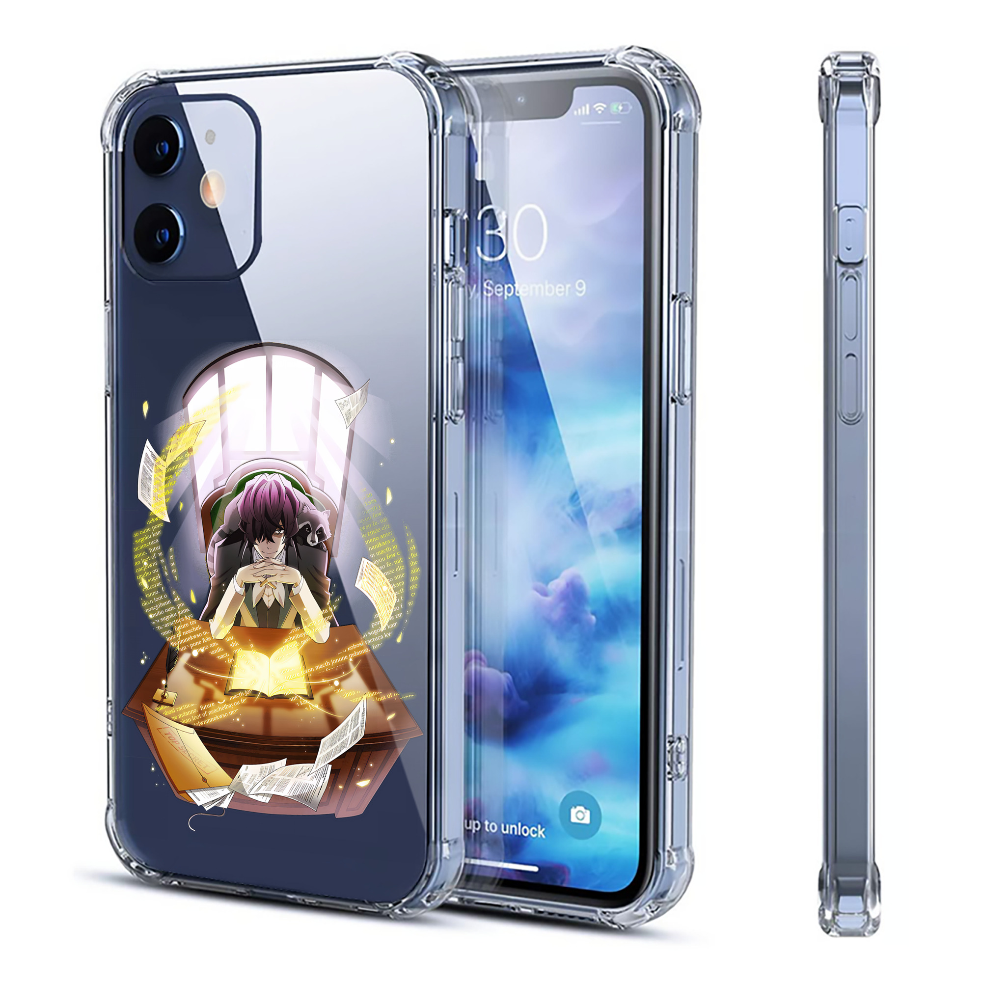 （画像用） 文豪ストレイドッグス Bungo Stray Dogs 【iPhone 12シリーズ対応】透明スマホケース（クリアソフトケース）